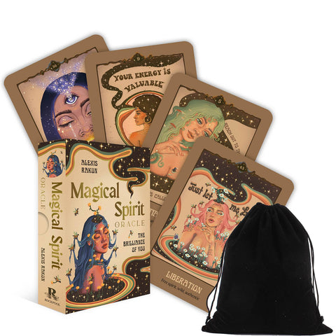 Magical Spirit Oracle Cards Deck Brilliance Of You With Velvet Bag