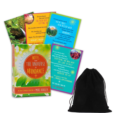 Notes From The Universe On Abundance Cards Deck Oracle Guidance With Bag