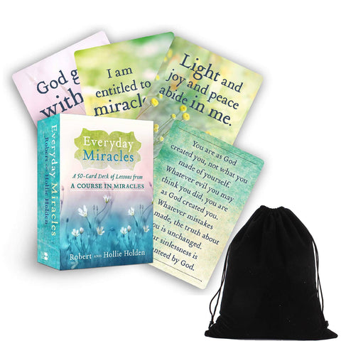 Everyday Miracles Oracle Card Deck Of Lessons From A Course In Miracles With Bag