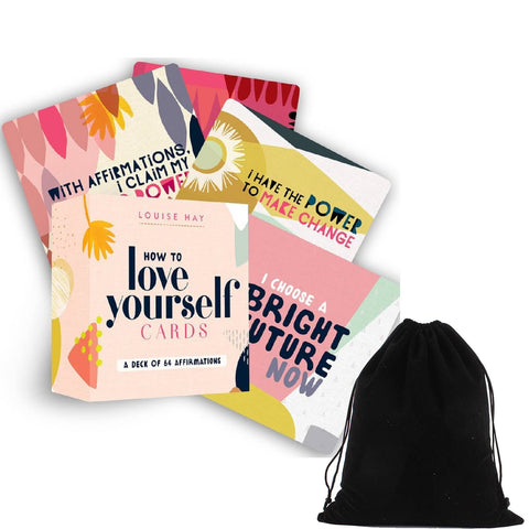 How To Love Yourself Affirmations Cards Deck Louise Hay Oracle With Bag