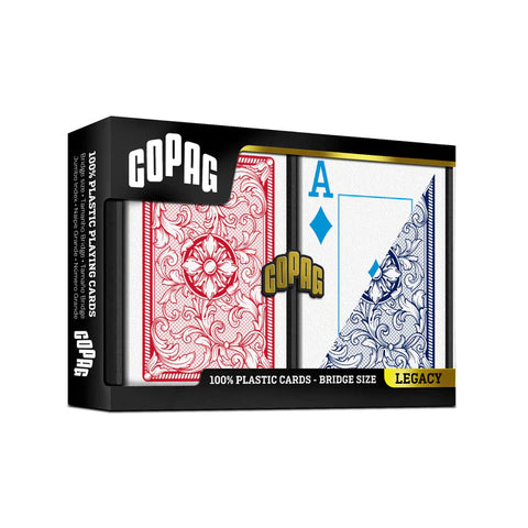 Legacy Copag Elite Bridge Size Playing Cards Double Deck Jumbo 237-8