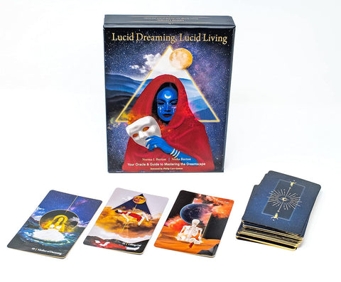 Lucid Dreaming Lucid Living Oracle Cards Deck Burton Esoteric Red Wheel