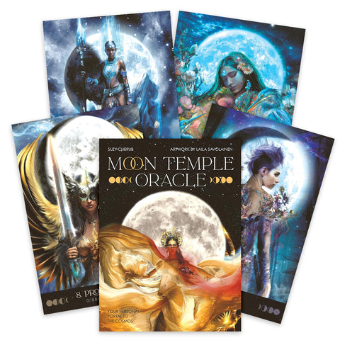 Moon Temple Oracle: Your Personal Path to the Cosmos Oracle cards Blue Angel