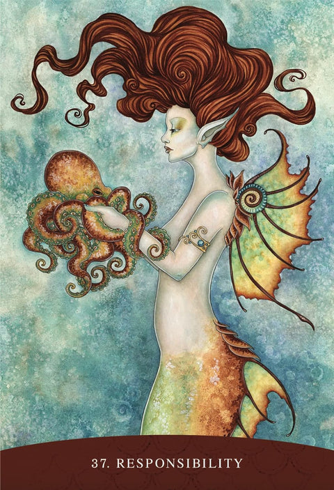 Sisters of the Sea Card Deck Mermaids Magic Blue Angel By Lucy Cavendish