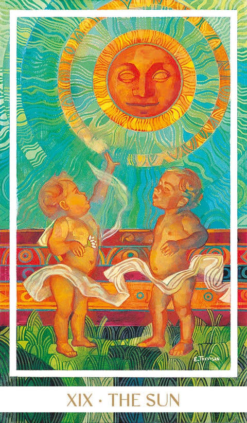 Crystal Tarot Deck Stained Glass 78 Cards with Guidebook by Lo Scarabeo