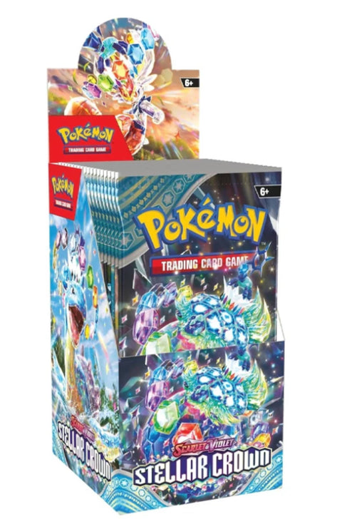 Pokemon TCG Scarlet & Violet Stellar Crown Half Booster Box 18 Packs EN