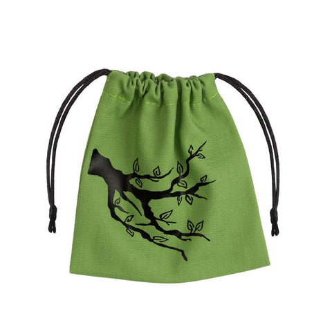 Q-Workshop Ent Green & Black Dice Bag for RPG DnD Roleplaying Games