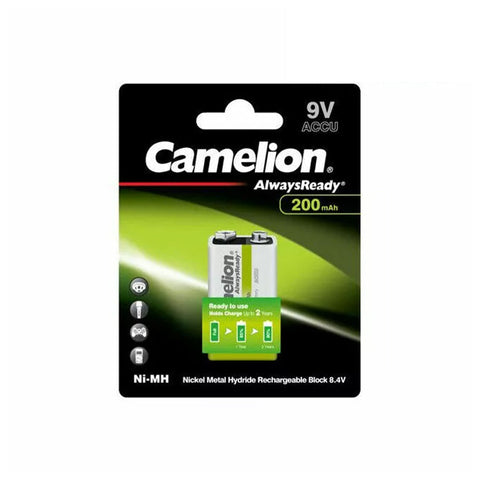 Camelion 9V HR22 Rechargeable Ni-MH Battery 200mAh AlwaysReady Accu