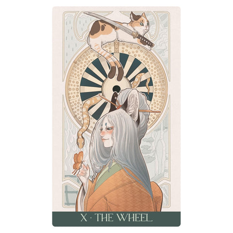 Japanese Art Nouveau Tarot Deck 78 Cards with Guidebook by Lo Scarabeo