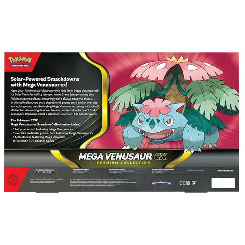 Pokemon TCG Mega Venusaur EX Premium Collection Box 8 Booster Packs EN