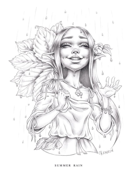 Little Folk Coloring Book Blue Angel