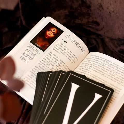 The Oracle of the Vampire Fae cards Blue Angel
