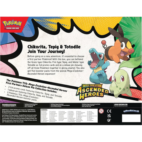 Pokémon Mega Evolution Ascended Heroes Deluxe Pin Collection First Partners