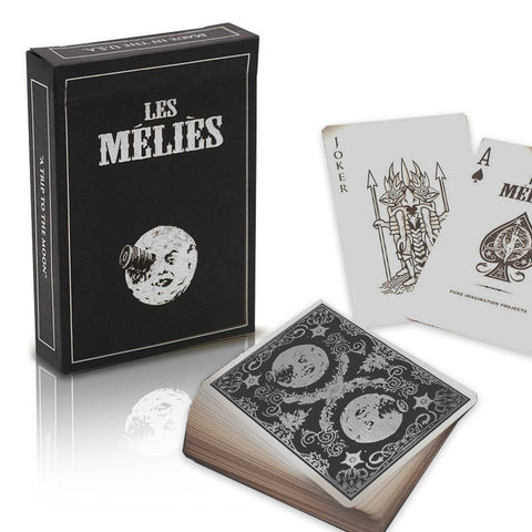 Les Melies Silver Limited Edition Playing Cards Silver Foil Poker Deck