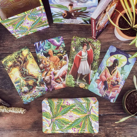 Metaphysical Cannabis Oracle Card Deck 78 Cards & Guidebook Liminal 11
