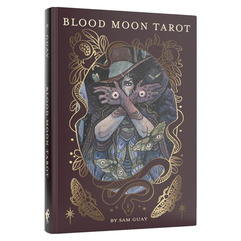 Blood Moon Tarot Deck 78 Cards Linen Finish w/ Guidebook US Games