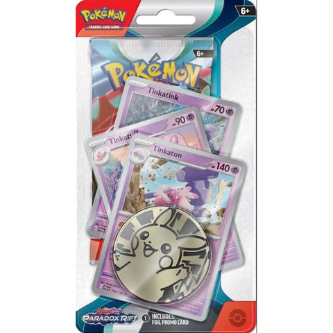 Pokemon TCG Paradox Rift Tinkaton Premium Checklane Blister Pack English