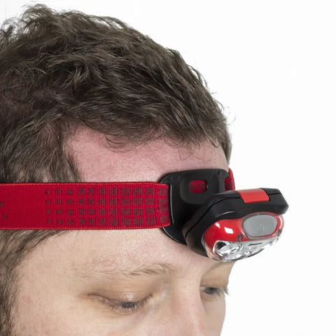 Energizer Vision HD 300lm Headlamp Red IPX4 with 3x AAA Batteries