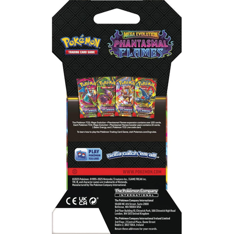 Pokemon TCG Phantasmal Flames Sleeved Booster Pack 10 Cards English Sealed