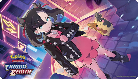 Pokemon TCG Crown Zenith Marnie & Morpeko Neoprene Gaming Playmat