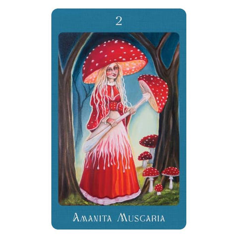 Mushroom Folk Oracle Cards Blue Angel