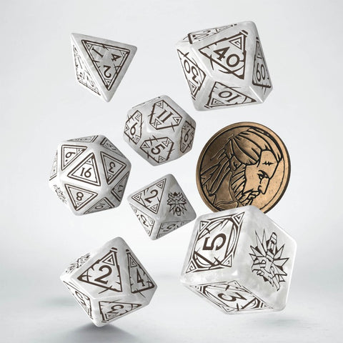 The Witcher Dice Set Geralt The White Wolf Rpg Playing Games Q-Workshop NEW