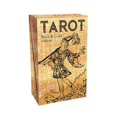 Tarot Black & Gold Edition Deck 78 Cards Foil Lo Scarabeo Italy