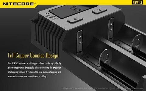 Nitecore New i2 Intellicharger Universal Smart 2-Slot Li-ion NiMH Charger