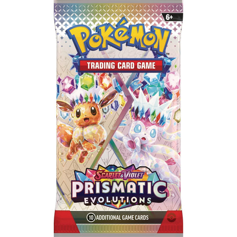 Pokemon TCG Scarlet & Violet Prismatic Evolutions Bundle (6x Booster Packs)