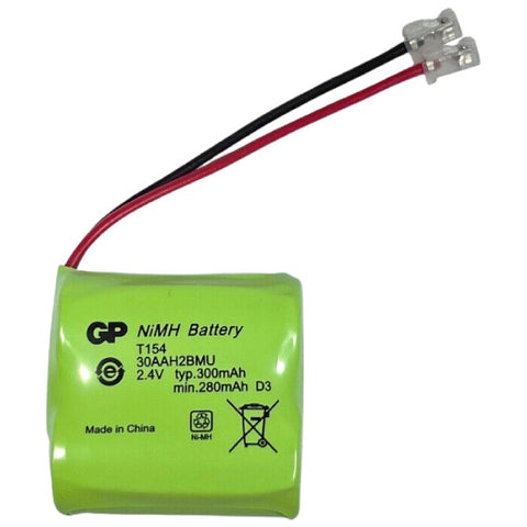 1x GP T154 NiMH Cordless Phone Battery 300mAh Replacement