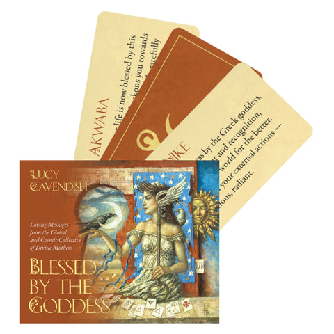Blessed By The Goddess Cards Deck Blue Angel Lucy Cavendish Loving Messages NEW