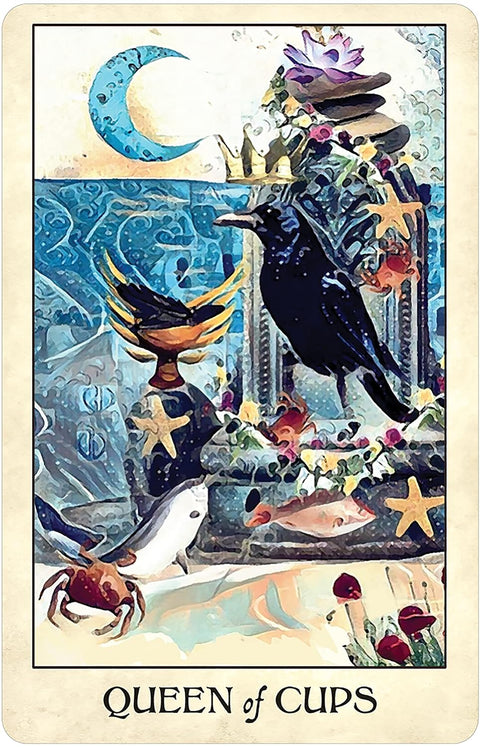 Crow Tarot Pocket Edition Cards Deck Animals Birds Wisdom