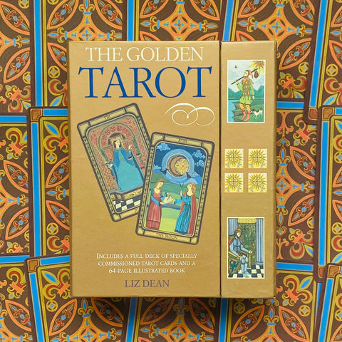 The Golden Tarot Cards & Illustrated Book Cico Books By Liz Dean Ancient NEW