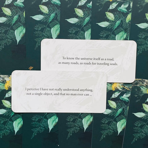 Leaves of Wisdom Insight Cards Deck by Walt Whitman Blue Angel 55 Card Set