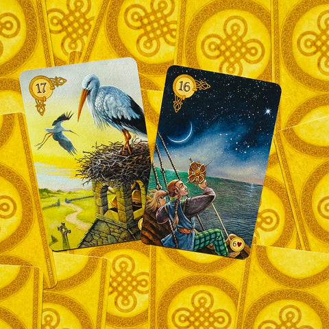 Celtic Lenormand Oracle Deck 45 Cards & Guidebook by US Games Systems