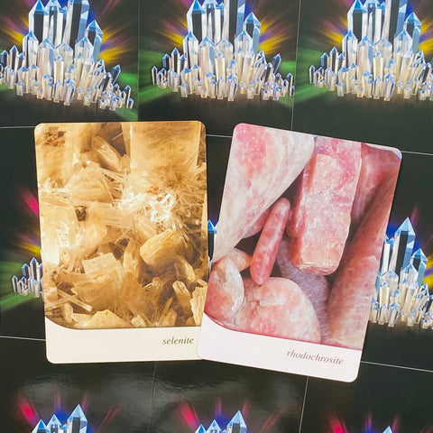 Crystal Oracle Deck Cards Esoteric Fortune Telling Blue Angel NEW