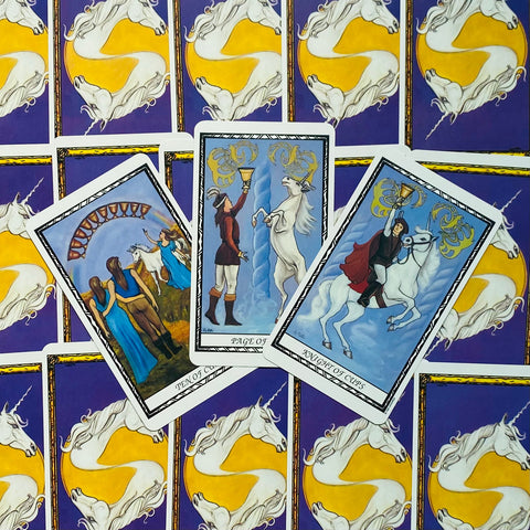 Unicorn Tarot Cards Deck Suzanne Star Liz Hilton Esoteric Telling US Games Ut78