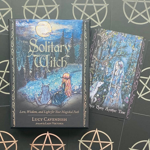 The Solitary Witch Oracle Blue Angel Artwork By Lady Viktoria Wisdom Awakening