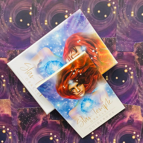 Star Temple Oracle Cards Deck by Suzy Cherub, 44 Card Set, Blue Angel