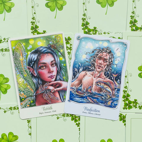 Feary Temple Oracle Cards Deck Blue Angel By Suzy Cherub Christine Karron NEW