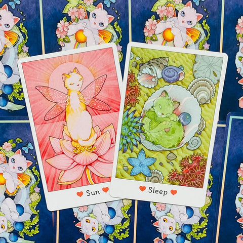 Affirmations Of The Fairy Cats Cards Deck & Book Set US Games Systems Saydak NEW