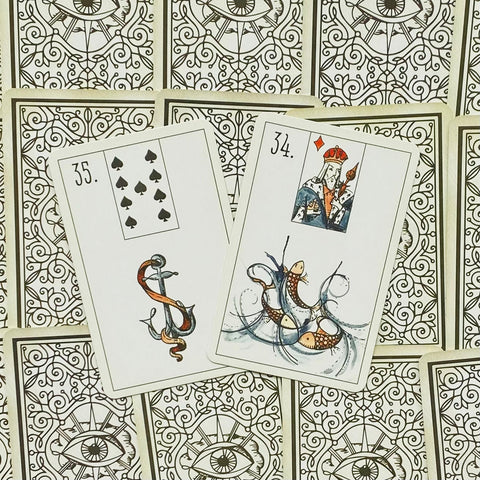Maybe Lenormand Oracle Deck by Ryan Edward 52 Cards US Games Divination