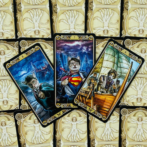 Cat Tarot Deck 78 Cards Lo Scarabeo Baraldi Marseille with Guidebook New