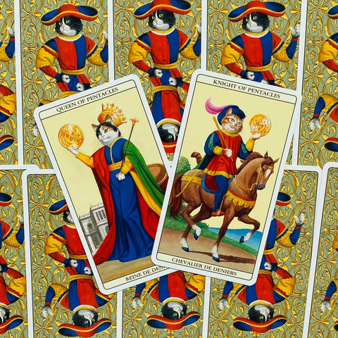 Marseille Cat Tarot Deck 78 Cards by Lo Scarabeo with Guidebook New