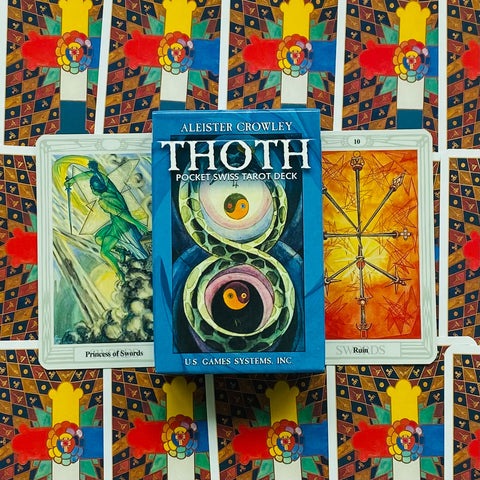 Aleister Crowley Thoth Tarot Pocket Swiss Deck Cards US Games Systems NEW