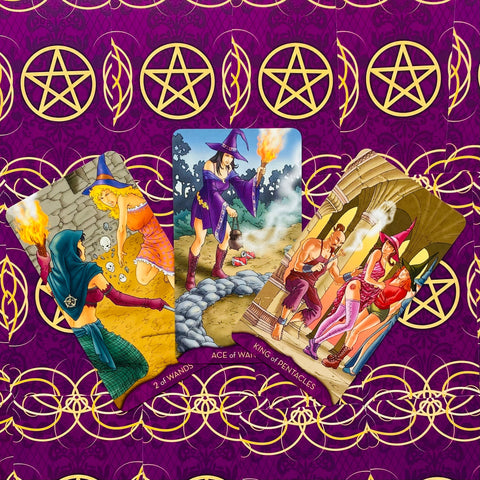 Teen Witch Tarot Cards Deck Fortune Esoteric Lo Scarabeo Platano Tuan Italy NEW