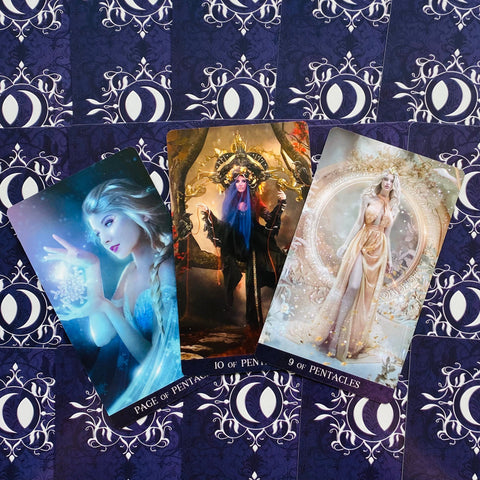 Tarot De La Nuit Carole Card Deck Anne Eschenazi Esoteric Telling Lo Scarabeo