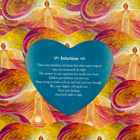 Blue Angel Guardian Angel Love Oracle Deck 46 Heart-Shaped Cards New