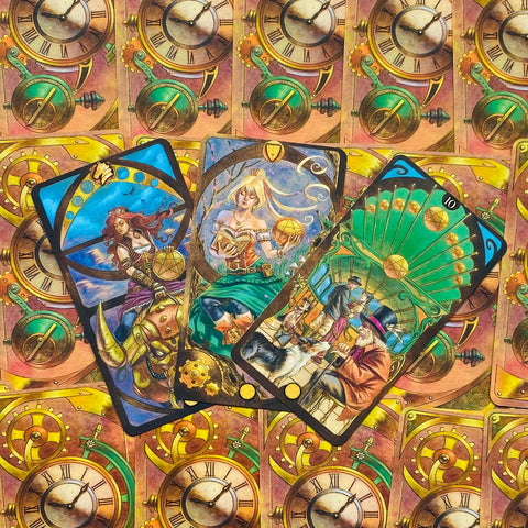 Steampunk Art Nouveau Tarot Cards Deck Lo Scarabeo By Luca Strati Modern NEW