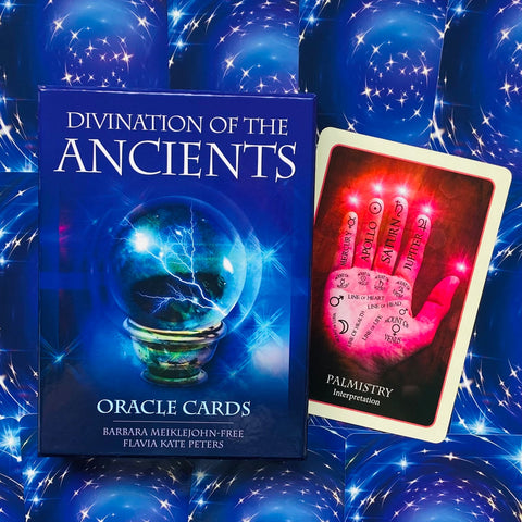 Divination Of The Ancients Oracle Cards Deck Blue Angel B. Meiklejohn-Free NEW